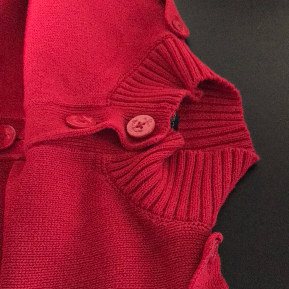 Talbots cotton sweater red MP - Picture 2 of 4